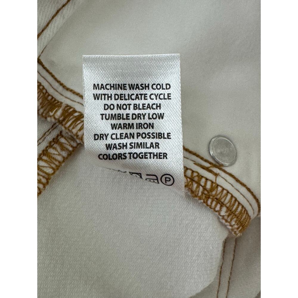 Spartina 449 Ellington Kick Flare Jeans Pearl Off White 14 - Picture 13 of 16